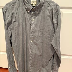 J. Crew Men's Casual Gray Button-Down Shirt